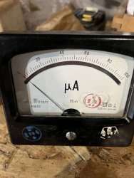 М1692, 71 г.в. 0,5 кл. (пред.изм 0-100 мкА) 35 mV