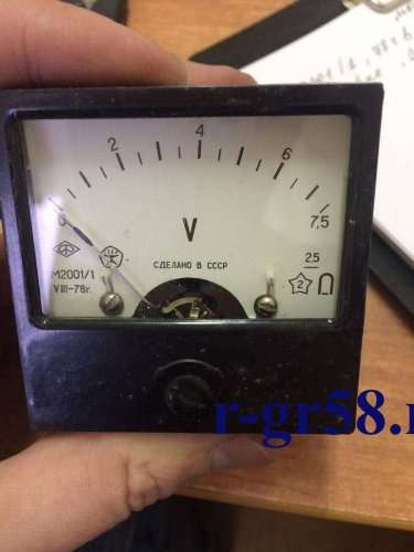 М2001/1, 78 г.в. 2,5 кл (пред.изм 0-7,5 V)