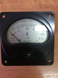Э8021, 82 г.в. 2,5 кл (пред.изм  0-100 А, частота 50:180-550 Hz), ТТ100/5