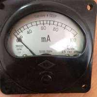 Э8021, 74 г.в. 2,5 кл (пред.изм  0-100 mА, частота 50:180-550 Hz)