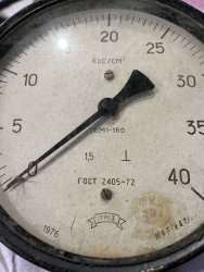 ОБМ1-160, 76 г.в. 1,5 кл. (0-40 кгс/см2)