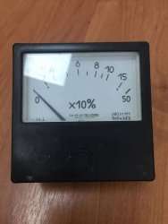 Э8030-М1, 88 г.в. 2,5 кл. (предел измерений 0-50Ах10%), 5А 45-65;180-550Hz