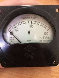 Э8021, 75 г.в. 2,5 кл (пред.изм  0-150 V, частота 427 Hz)